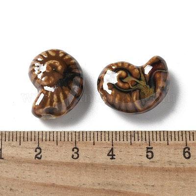 Фарфоровые бусины ручной работы PORC-L080-F08-1