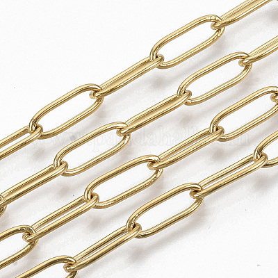 Цепи-скрепки из нержавеющей стали 304 с вакуумным покрытием PVD CHS-S006-JN957-2-01-1