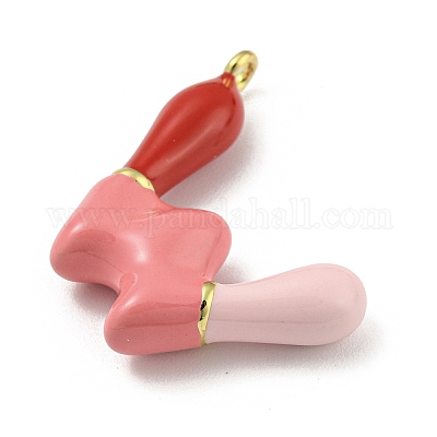 Латунь эмаль подвески KK-E093-03G-W-1