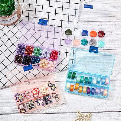 Small Plastic Boxes Set Of 10, Clear Bead Storage Containers, Craft  Containers, Plastic Craft Storage Containers 