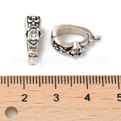 Латунь с укорачивающими дужками из кубического циркония KK-Z033-04P-1