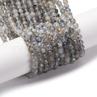 Природные лабрадорита бисер нитей G-RM250104-E3-1