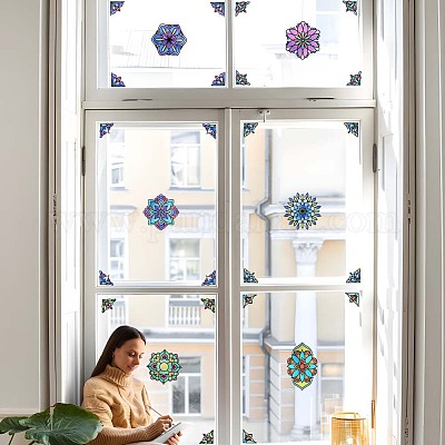 Статические наклейки на окна из пвх AJEW-WH0583-020-1