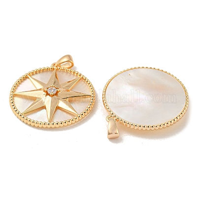 Латунные микро проложить кубического циркония подвески KK-R152-22G-1