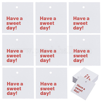 200 шт. бумажные благодарственные поздравительные открытки DIY-SP0004-35-1