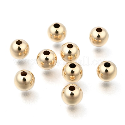 Wholesale 20 Pcs 3mm Round Beads in 14K Gold 