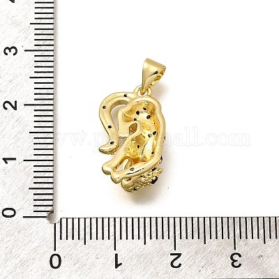 Стойки обшивки латунь микро проложить Циркон подвеску KK-L226-052G-01-1