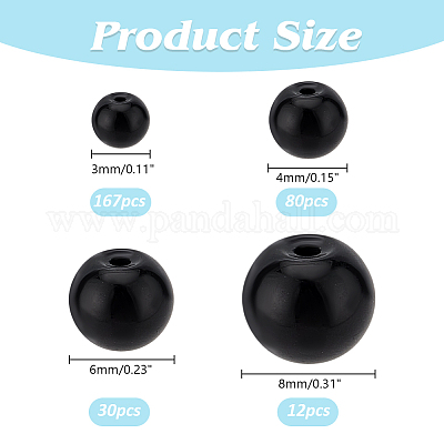 586 шт. стеклянные жемчужные бусины HY-HY0001-06-1