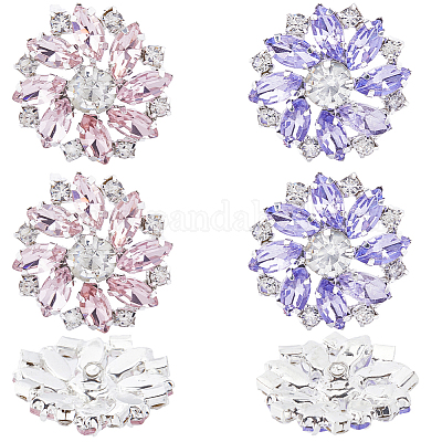 8 шт. 2-х цветные латунные пуговицы с тремя отверстиями на ножке BUTT-GF0003-57A-1