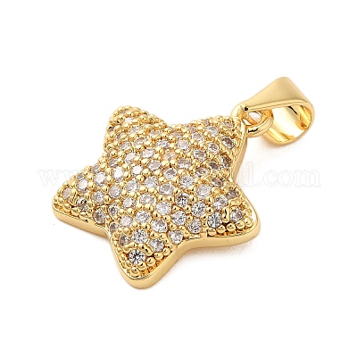 Латунные микро проложить кубического циркония подвески KK-A228-03G-1