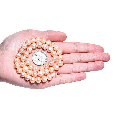 Нити из натурального культивированного пресноводного жемчуга PEAR-N013-07L-1