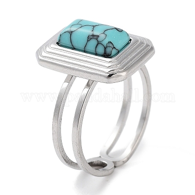 Кольцо из нержавеющей стали 304 RJEW-B059-09P-01-1