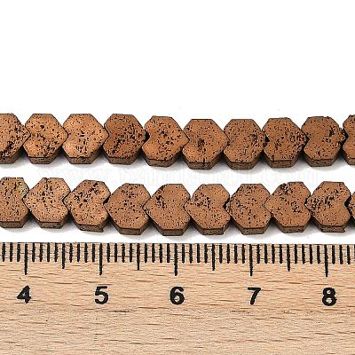 Гальванические бусины из натуральной лавы G-K388-04A-05-1