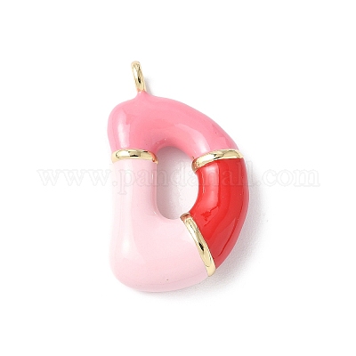 Латунь эмаль подвески KK-E093-03G-D-02-1