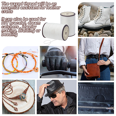 Круглая вощеная нить из полиэстера YC-OC0001-07B-02-1