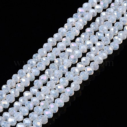 Стеклянные бусины с гальваническим покрытием  EGLA-A044-J2mm-B06-1