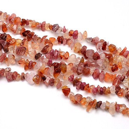 Natural Carnelian Beads Strands G-O049-A-34-1
