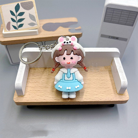 Брелок для ключей из ПВХ-сумки для девочек PW-WG0BCC7-08-1