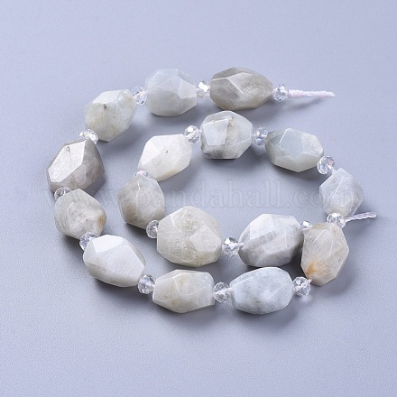 Chapelets de perles en labradorite naturelle  G-G805-A01-01-1