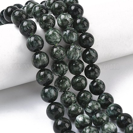 Природные SERAPHINITE нитей бисера&nbsp;G-C270-O01-11-1