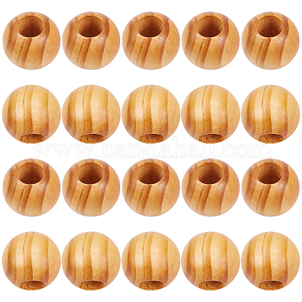 Perles de pin olycraft WOOD-OC0002-01-1