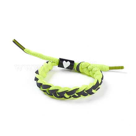 Adjustable Polycotton(Polyester Cotton) Yarn Braided Slider Bracelets BJEW-P252-E05-1