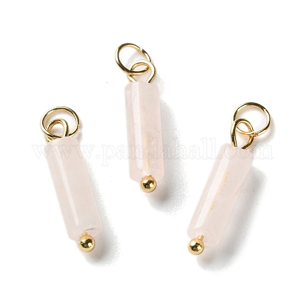 Природного розового кварца подвески STAS-C120-01G-02-1