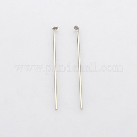 201 Stainless Steel Flat Head Pins STAS-N033-0.6x26mm-1