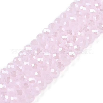 Стеклянные бусины с гальваническим покрытием  EGLA-A044-J3mm-A02-1