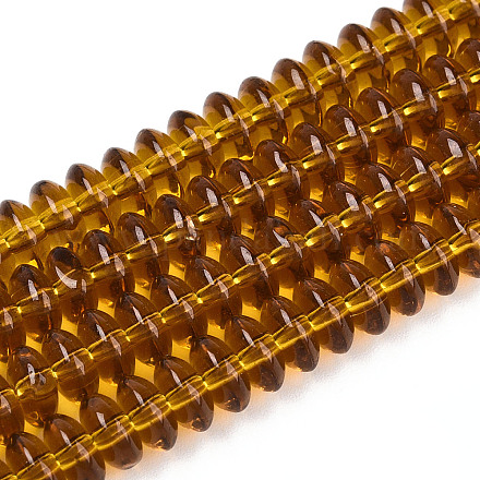 Прозрачные стеклянные бусины GLAA-T025-6mm-07A-1