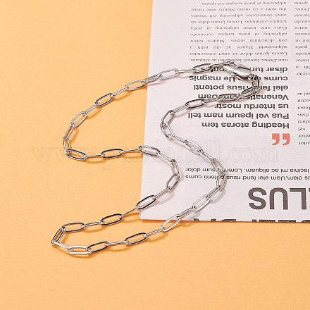 Не тускнеющие ожерелья из нержавеющей стали марки 304 NJEW-JN03628-03-1