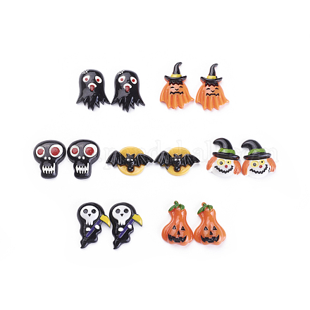 Cabujones de resina de tema halloween CRES-X0010-07-1