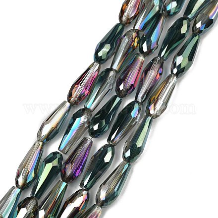 Chapelets de perles en verre électroplaqué EGLA-L015-HP-B02-1