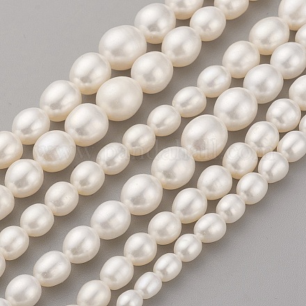 Natural Cultured Freshwater Pearl Graduated Beads Strands PEAR-G007-05A-1