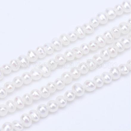 Natural Cultured Freshwater Pearl Beads Strands PEAR-R063-15-1