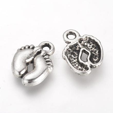Tibetan Style Alloy Charms TIBE-Q070-15AS-RS-1