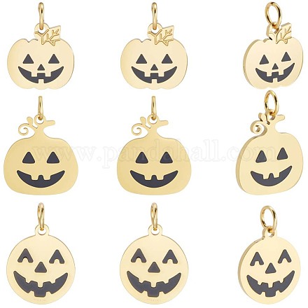 9 шт. 3 стиля эмалевых подвесок из хирургической нержавеющей стали 316 STAS-BBC0007-94-1