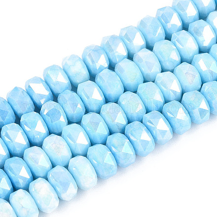 Антикоррозийные гальванические стеклянные бусины GLAA-T025-8mm-11C-1