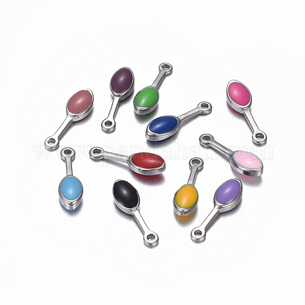 304 Stainless Steel Charms STAS-D436-M-1