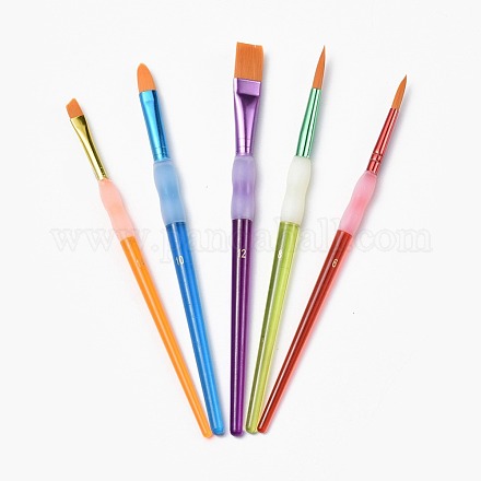 Ensembles de stylos pinceaux en plastique AJEW-L074-06-1