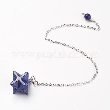 Pendules de radiesthésie chakra lapis lazuli naturel G-F516-01E-1