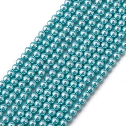 Grade A Glass Pearl Beads HY-J001-4mm-HX008-1