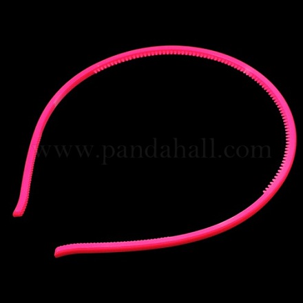 Hot Pink Acrylic Hair Band Findings X-PJH813Y-5-1