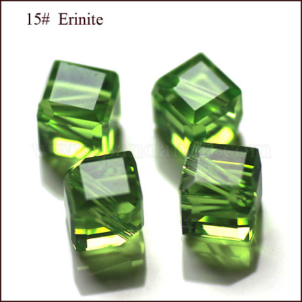 Abalorios de cristal austriaco de imitación SWAR-F069-7x7mm-15-1
