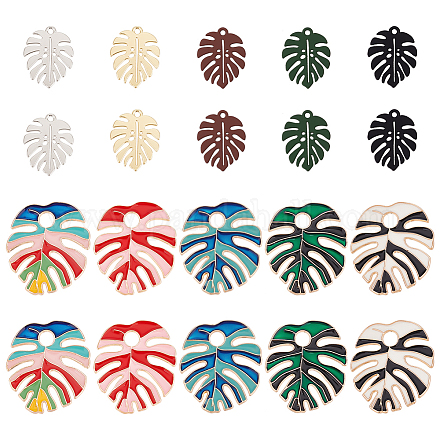 Pandahall elite 20pcs 10 colgantes de esmalte de aleación de estilo ENAM-PH0002-39-1