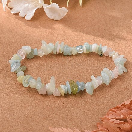 Натуральный морганит из бисера BJEW-JB02683-02-1