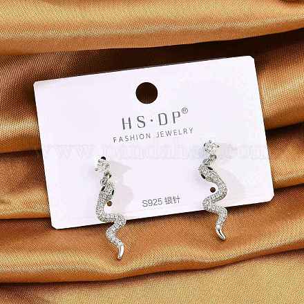 Серьги-гвоздики из циркония EJEW-P301-14P-1