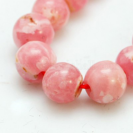 Chapelets de perles en rhodochrosite naturelle G-C076-11-12mm-9-1