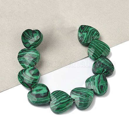Синтетического малахита бисер нитей&nbsp;G-A309-A19-01-1