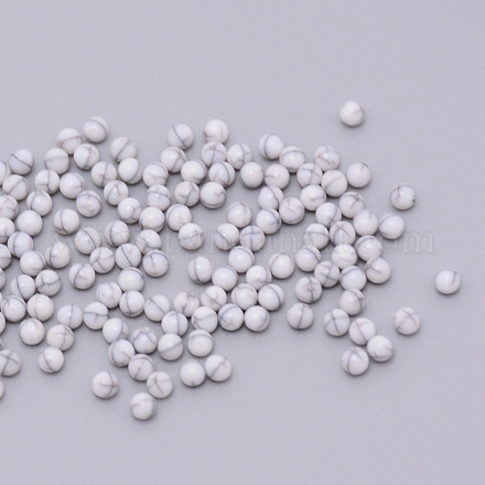 Perles rondes en résine MRMJ-WH0068-34B-02-1